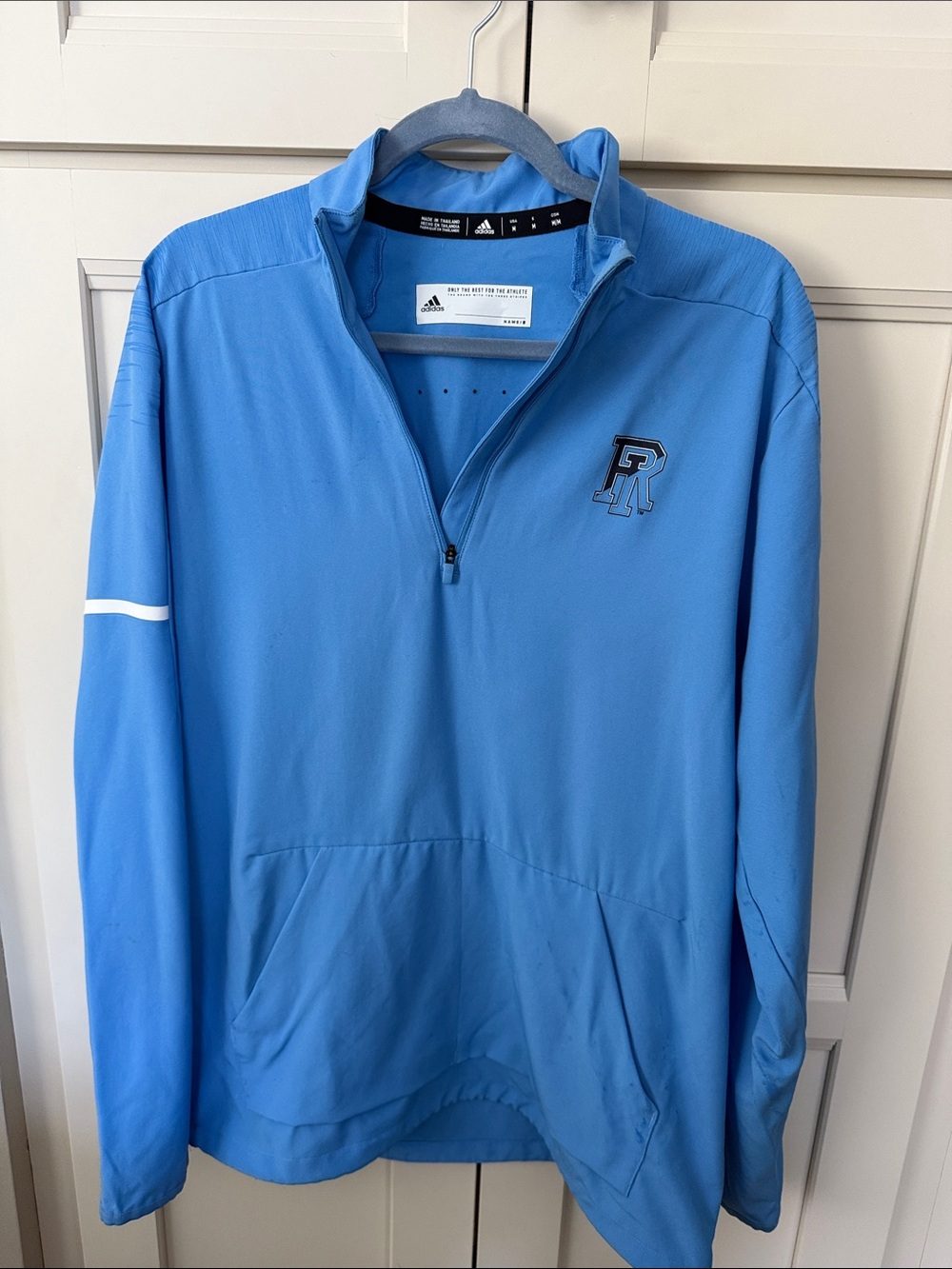 adidas Light Blue Men’s Quarter-Zip Performance Jacket